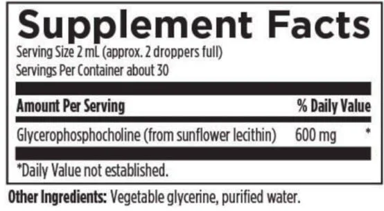 GPC Liquid supplement – Simone Fortier USA Brain Health Program