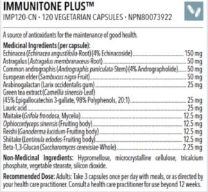 Immunitone Plus 120 Caps - FTI Supplements