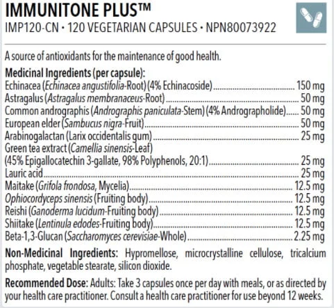 Immunitone Plus 120 Caps - Image 2