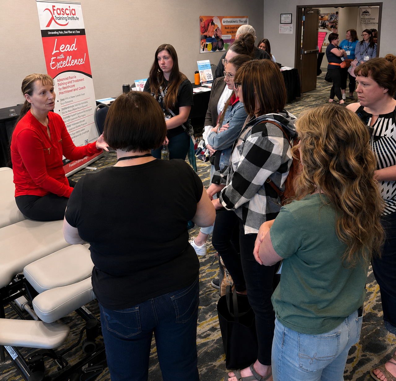 Neurofascia Release Manual therapits Clinical research team reviewing functional performance data
